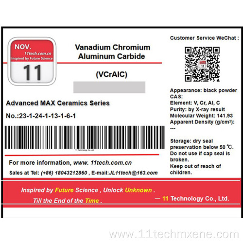 VCrAlC Research Grade Titanium Carbide 2 Dimensional